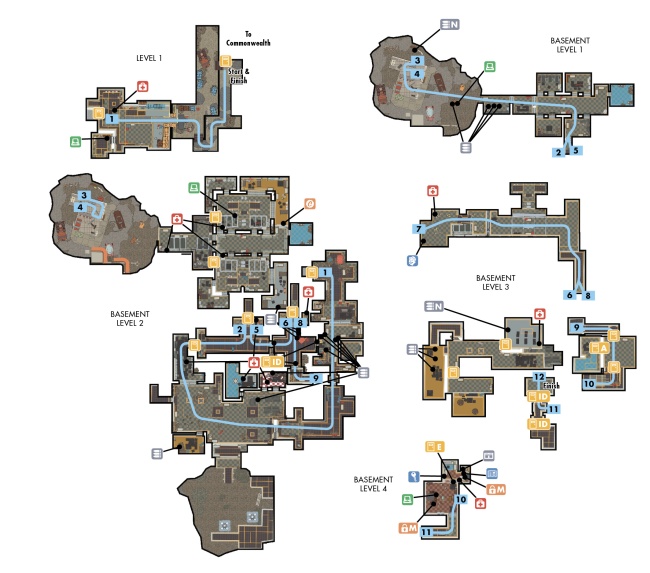Средняя школа Мальдена (Убежище 75) Fallout 4 Карта
