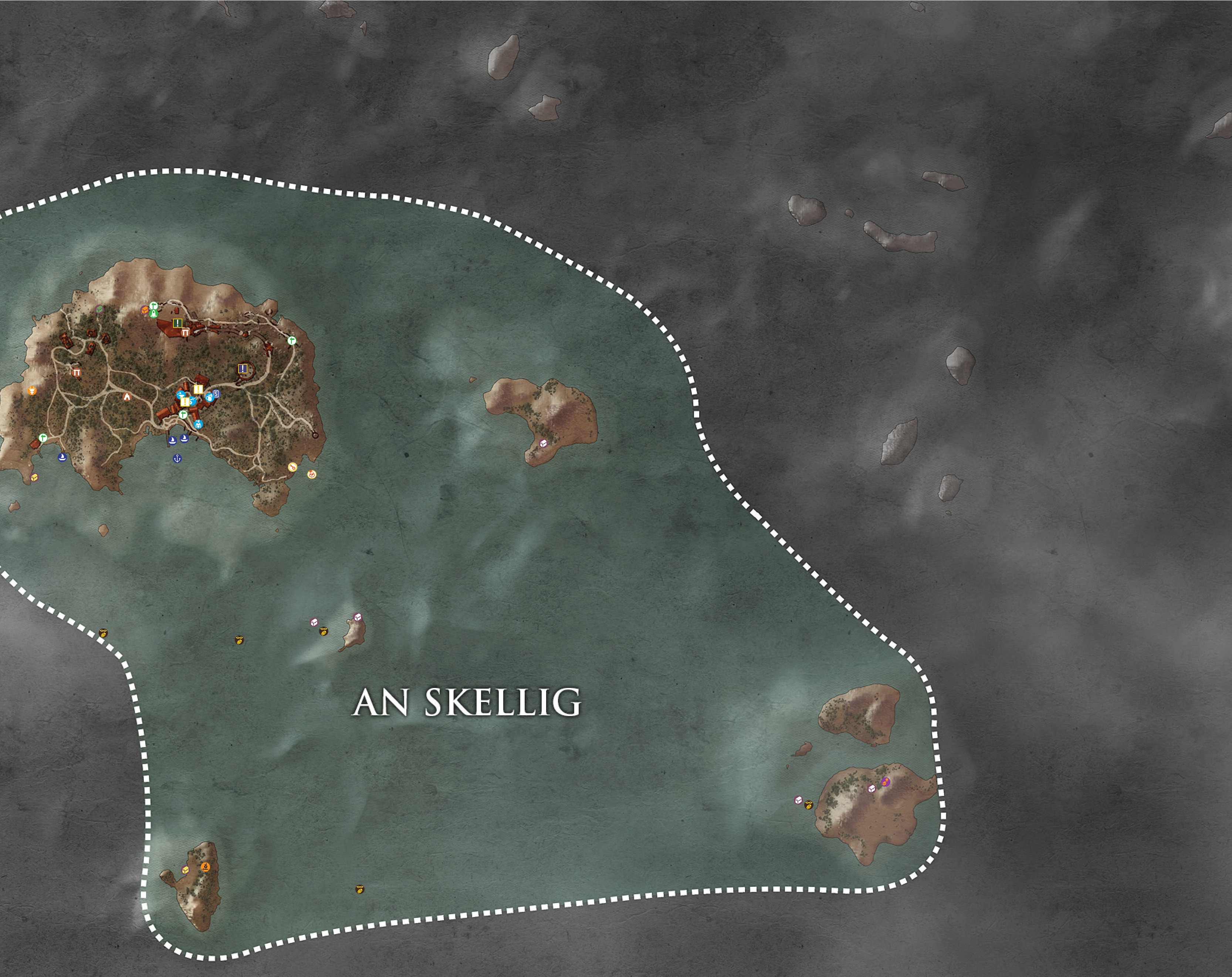 Карта острова фэнтези