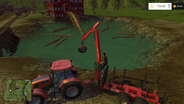 Как взять бревно в farming simulator 2015