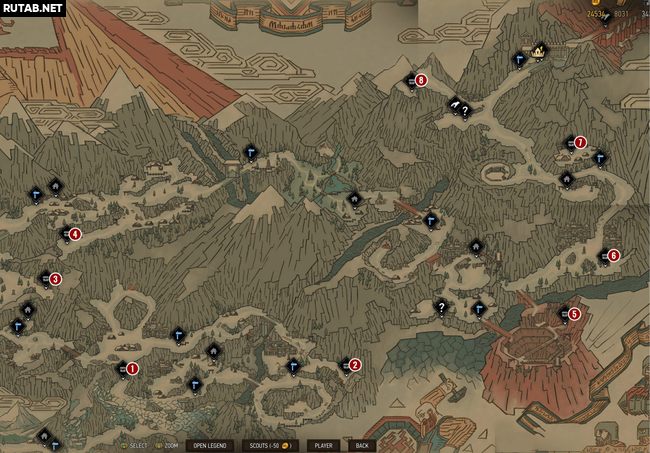 Карта сокровищ Махакама | Гайд Кровная вражда: Ведьмак. Истории