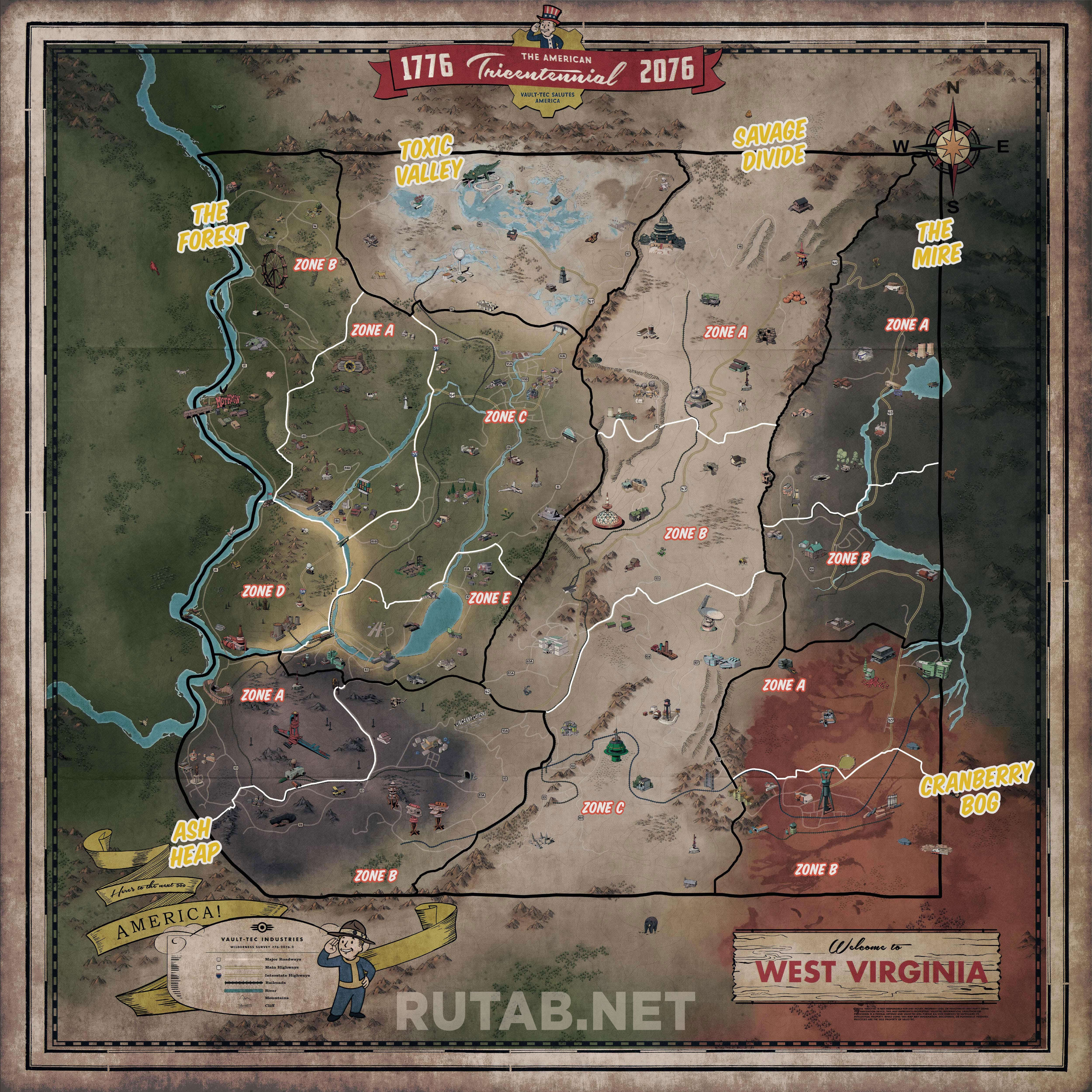 Карты с сюжетом на 2. Fallout 76 карта. Полная карта фоллаут 76. Fallout 76 карта со всеми локациями. Fallout 76 карта ресурсов.