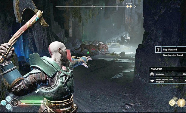 God of war забытые пещеры вороны