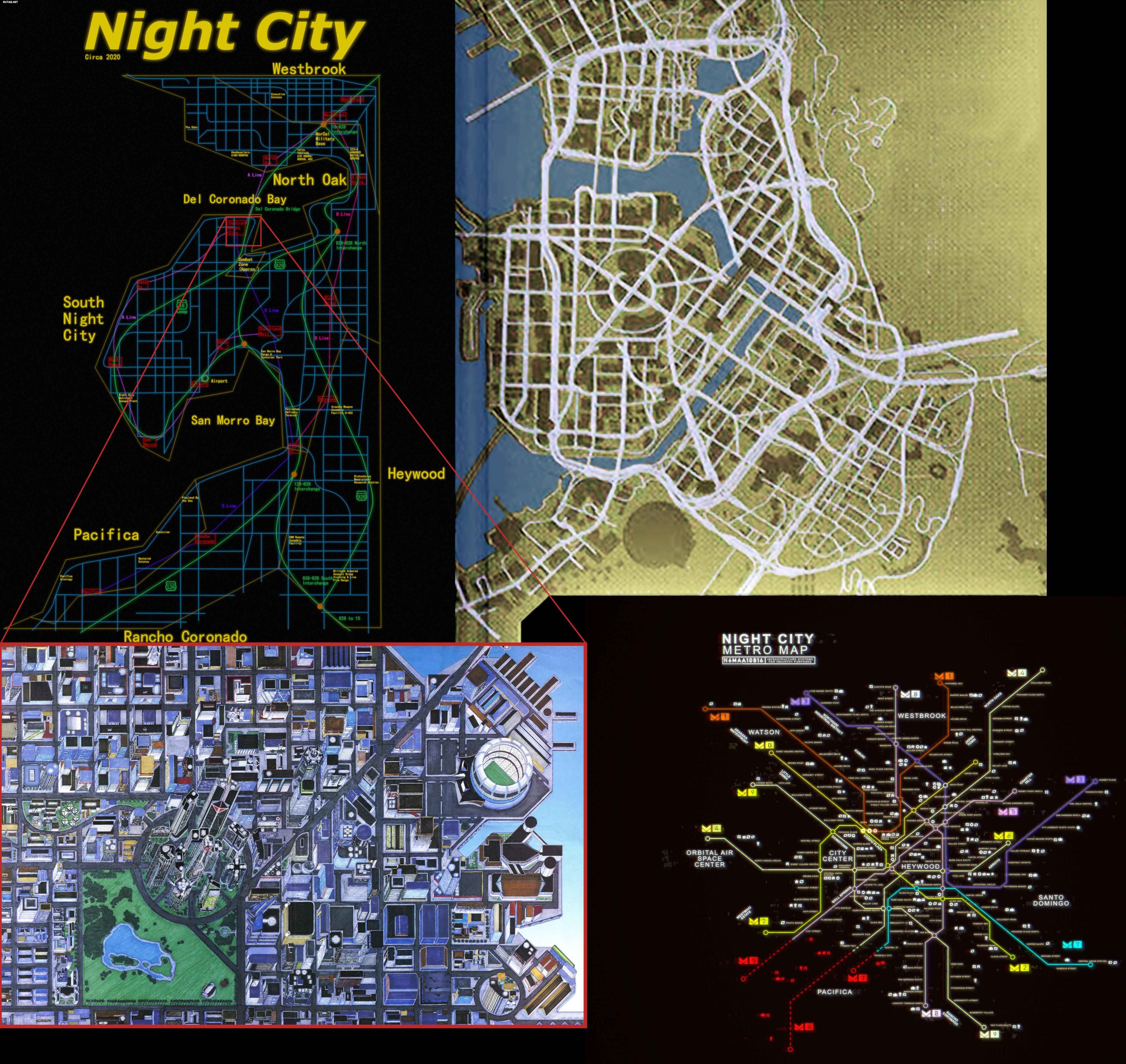 Cyberpunk night city map фото 42