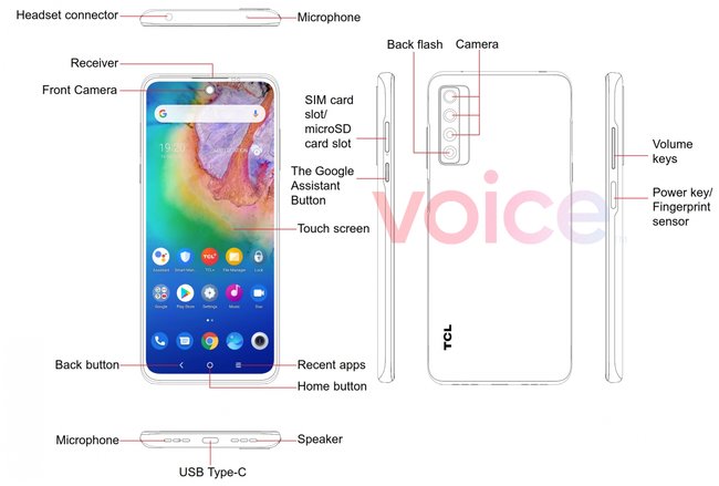 TCL 20 5G / Evleaks
