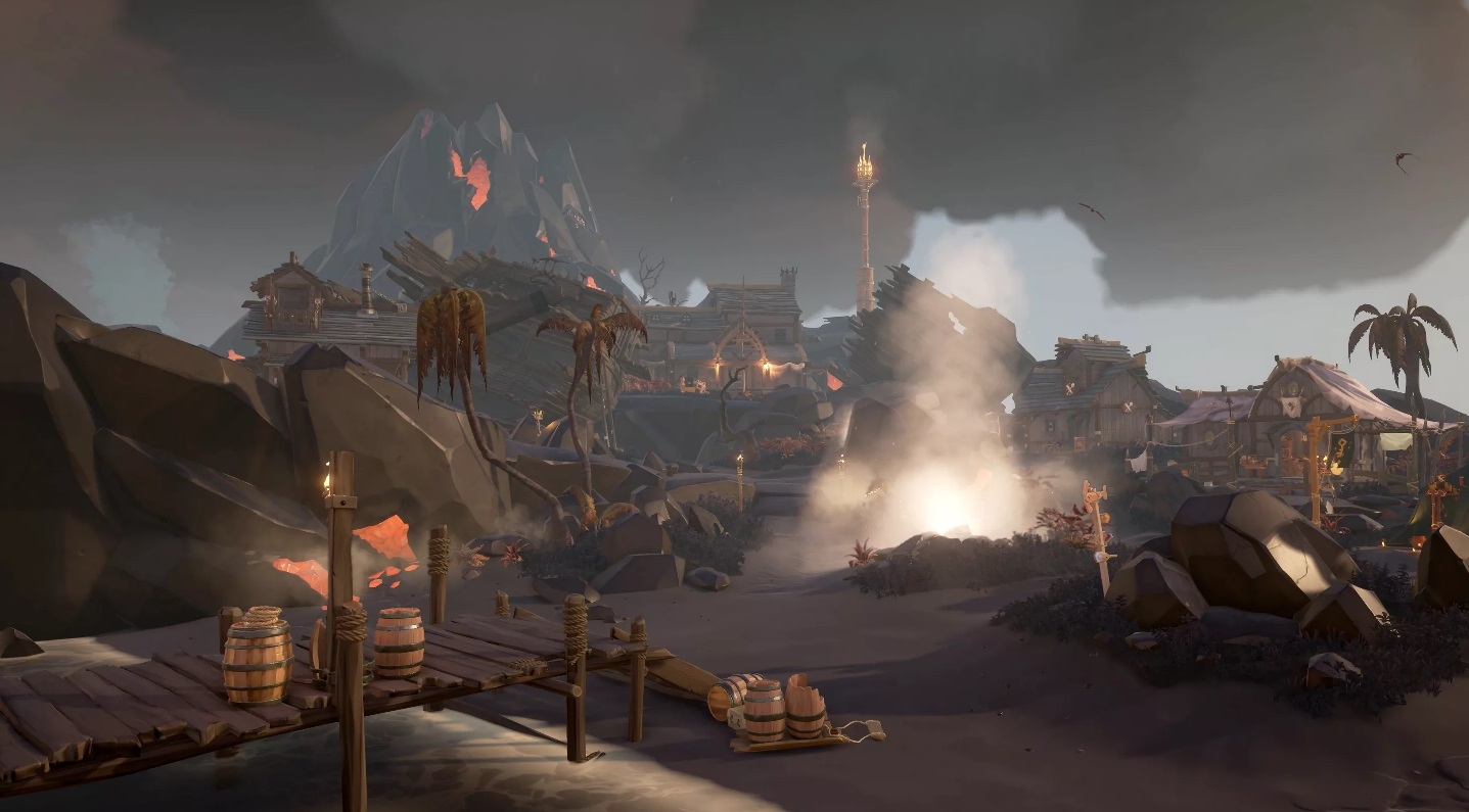 Sea of thieves на самой вершине в крепости воронье гнездо