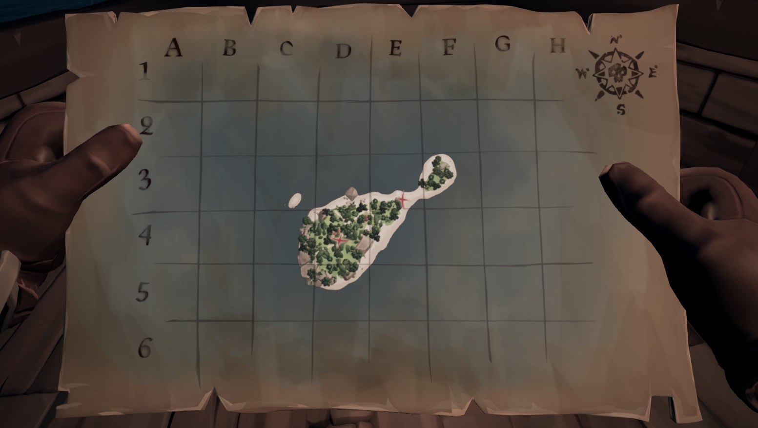 Золотые берега sea of thieves карта