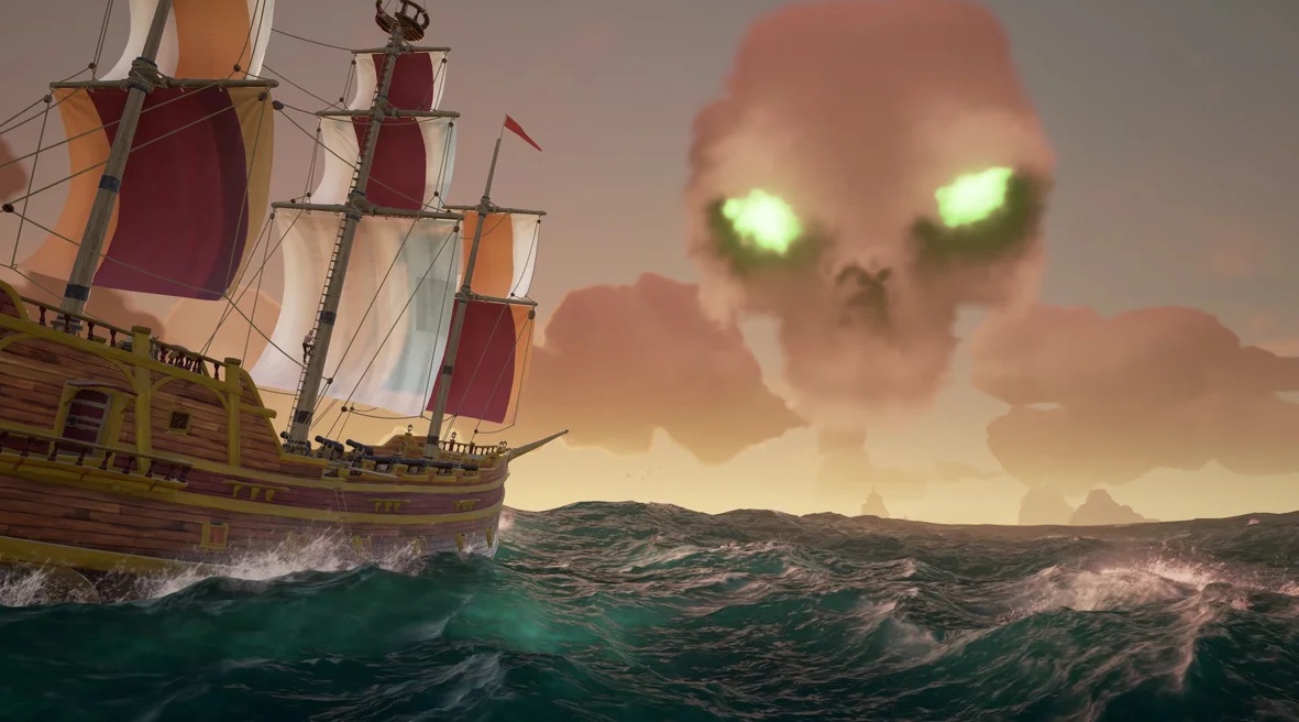 От брошенных запасов на месте береговой стоянки sea of thieves