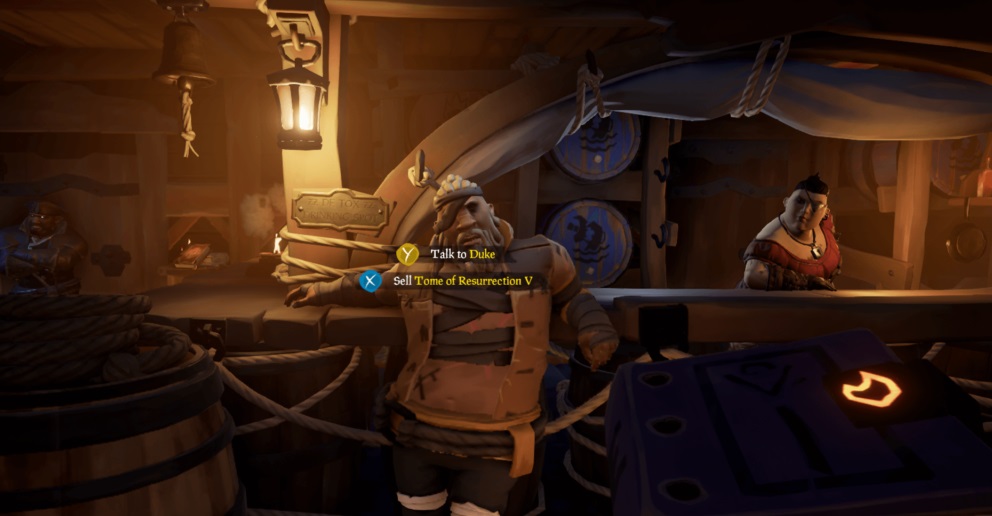 Пламенеющий сундук sea of thieves кому продавать