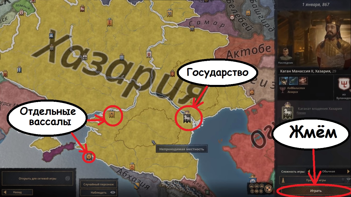 Покорить персонажа crusader kings 3 что значит