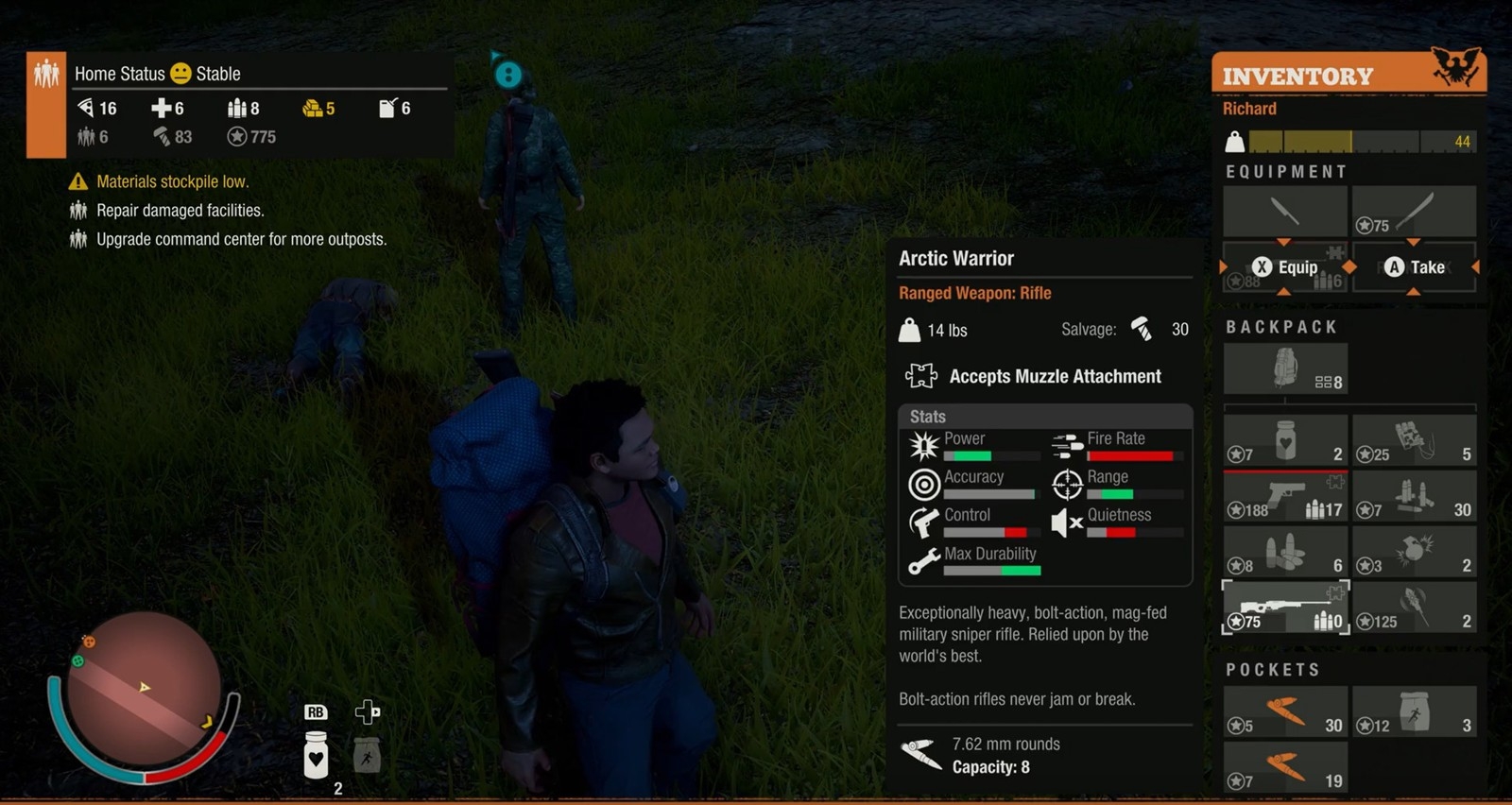state of decay 2 inventory