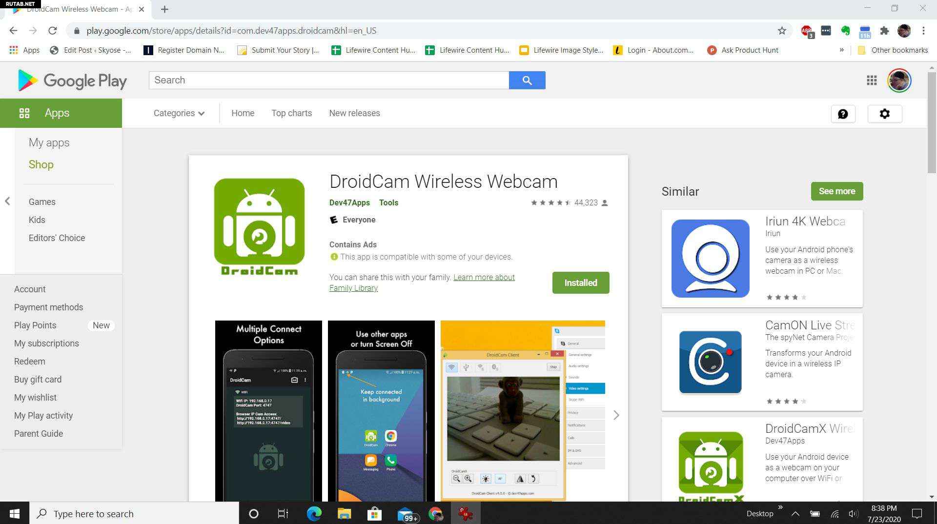 Cam андроид. DROIDCAM. DROIDCAM Wireless webcam. DROIDCAM установка. Iriun webcam для андроид.