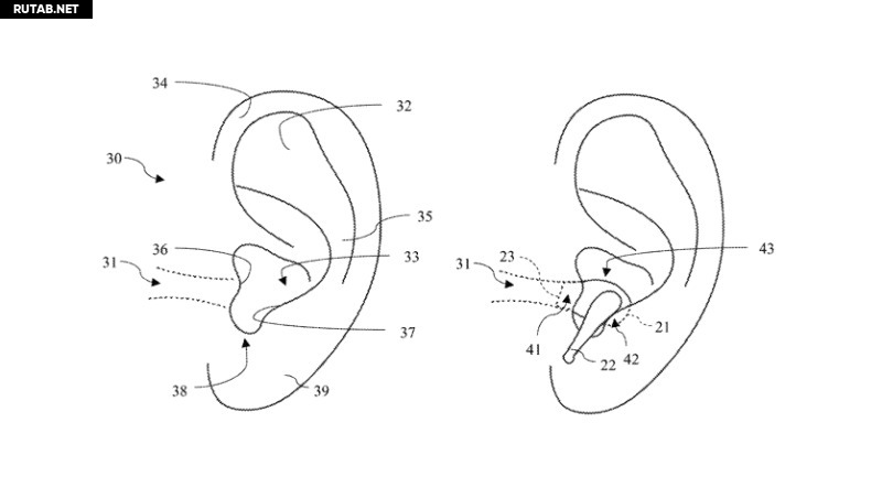 Наушник в ухе схема