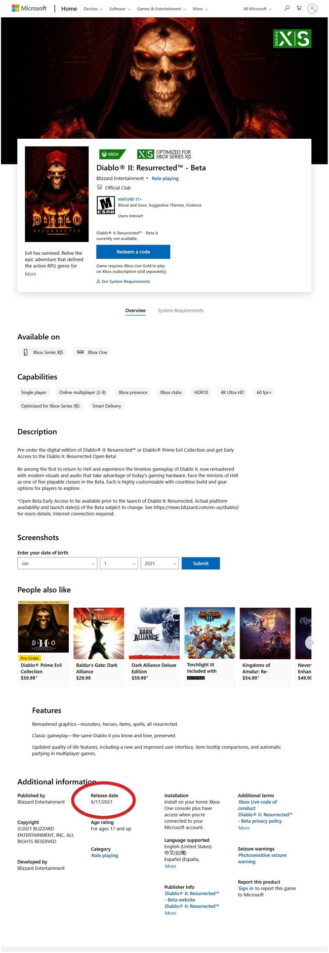 Diablo II Resurrected | Microsoft Store