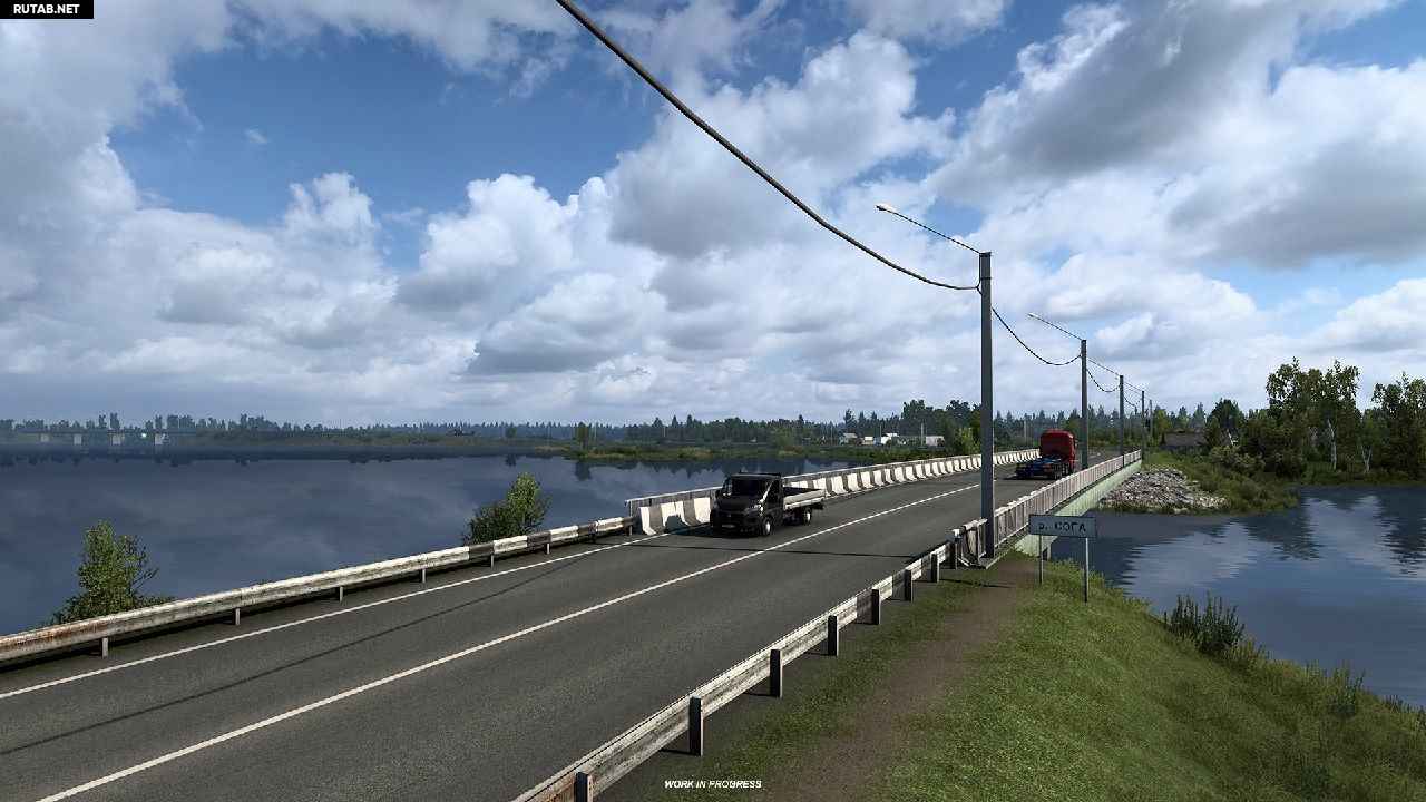 Реки и озера России на новых скриншотах ETS2: Heart of Russia