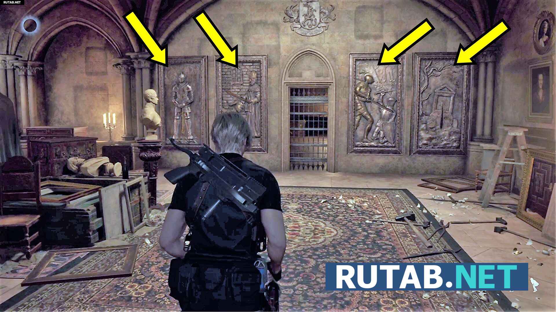 Resident Evil 4 - Глава 7: барельефы и мечи, Водный зал