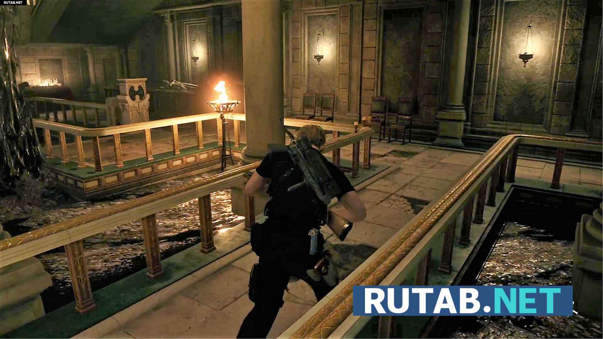 Resident Evil 4 - Глава 7: барельефы и мечи, Водный зал