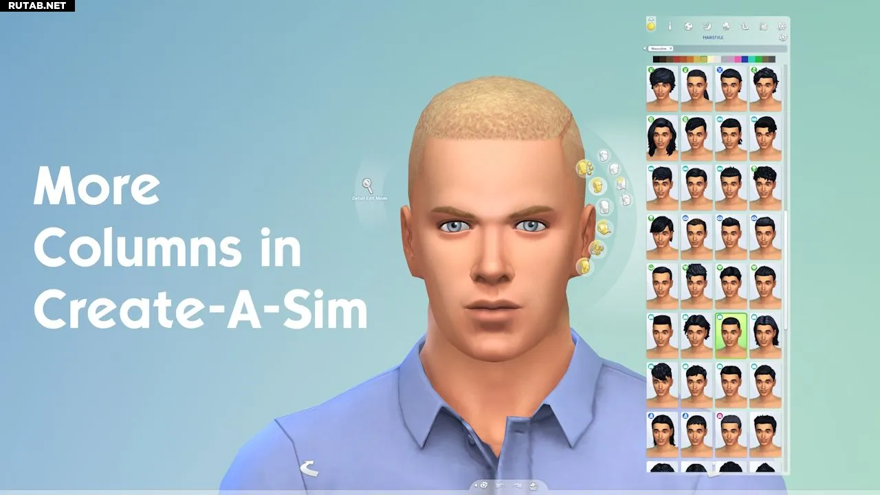 Как использовать больше столбцов в CAS в The Sims 4 / Гайды