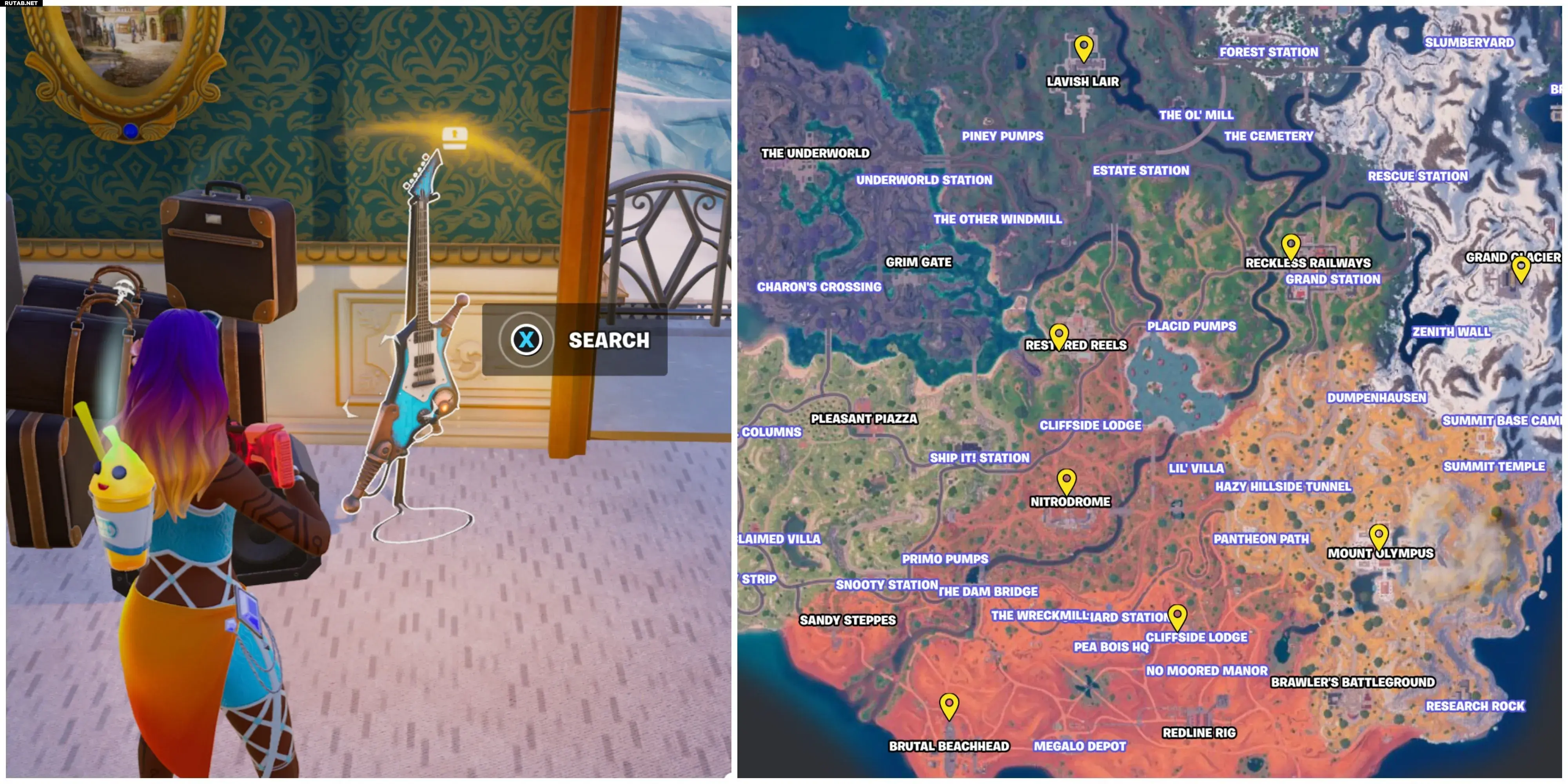 Как найти гитару Ride the Lightning в Fortnite / Гайды