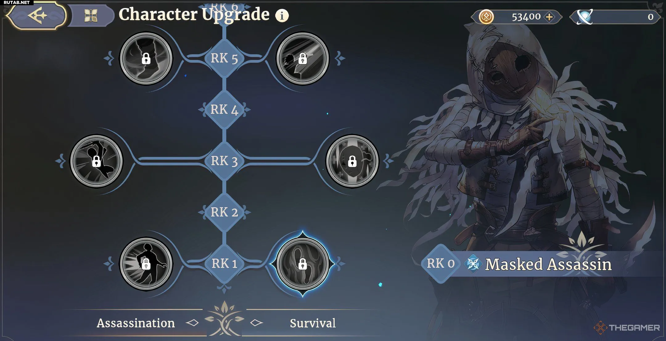 A menu in Sword of Convallaria showing the different Col upgrade tiers.