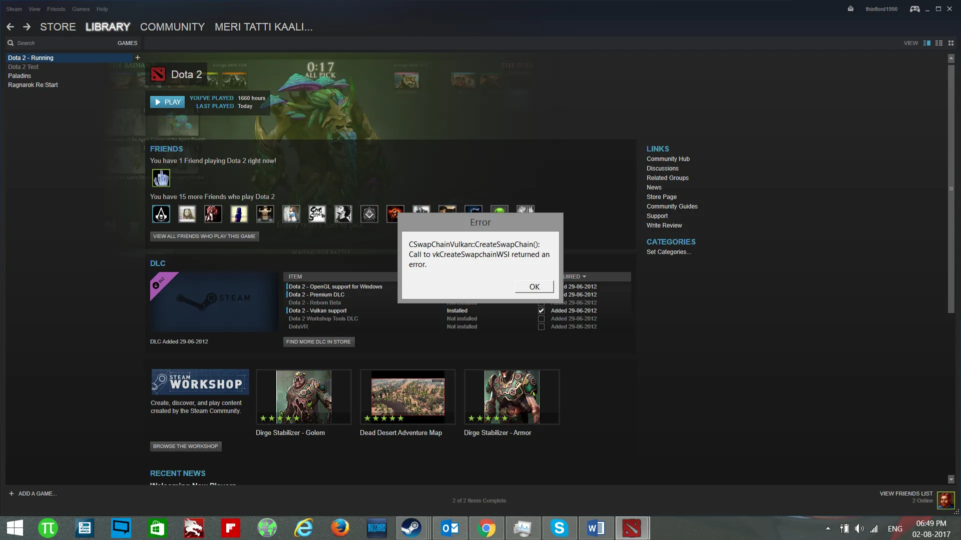 Dota 2 не запускается с Vulkan на Windows · Issue #215 ...