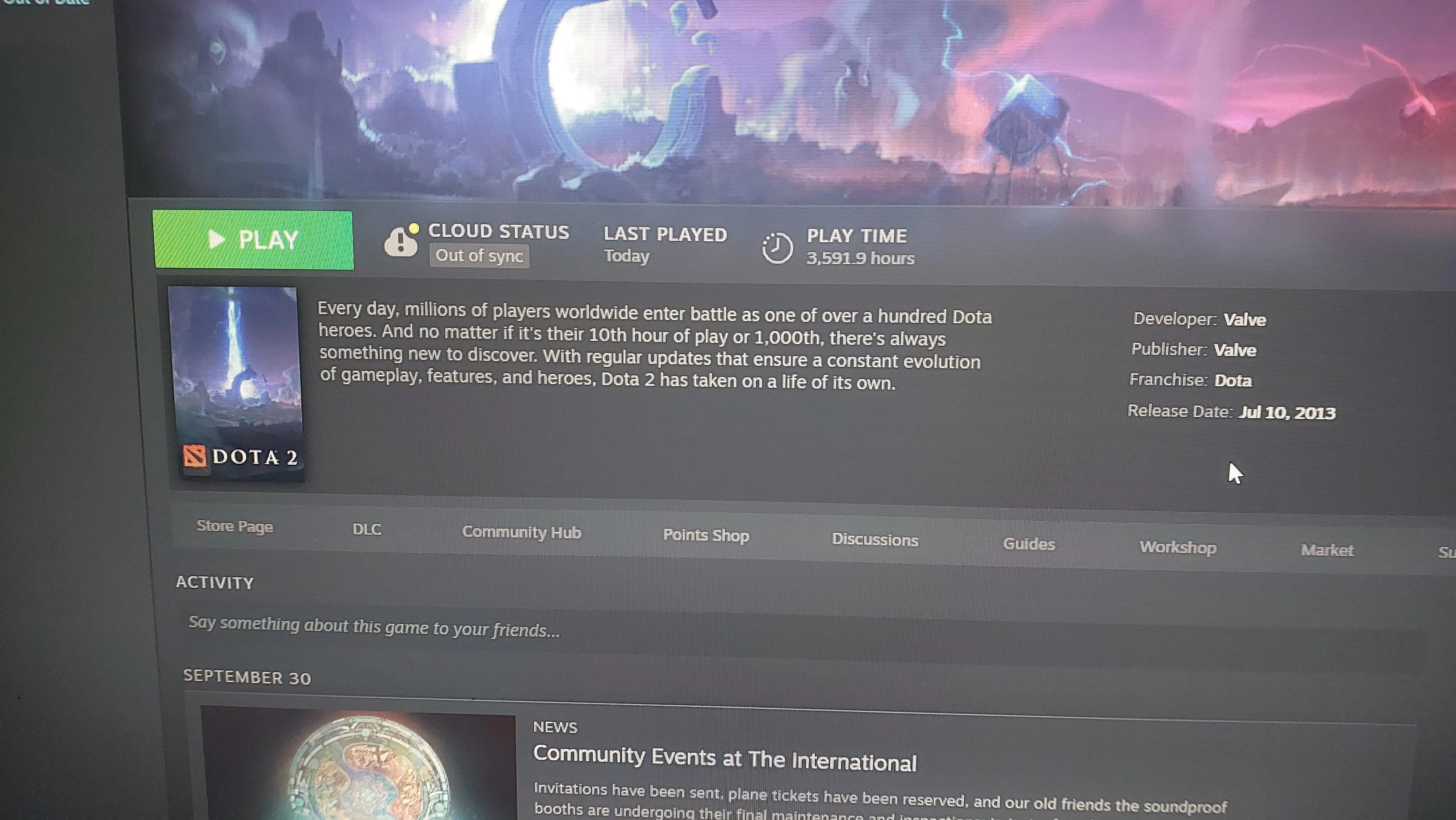 Проблема с обновлением облачной синхронизации : r/DotA2