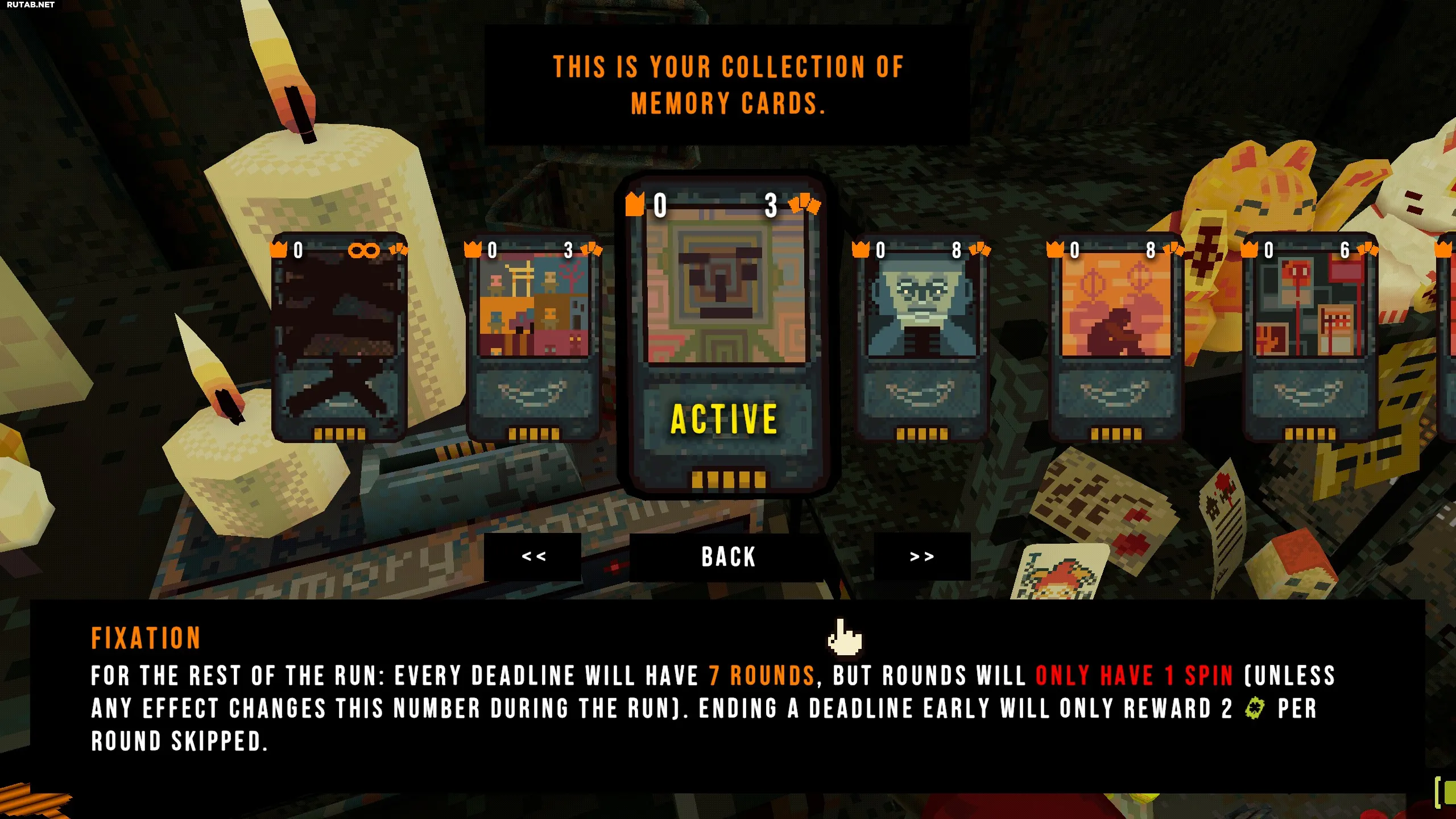 Карта памяти Фиксация