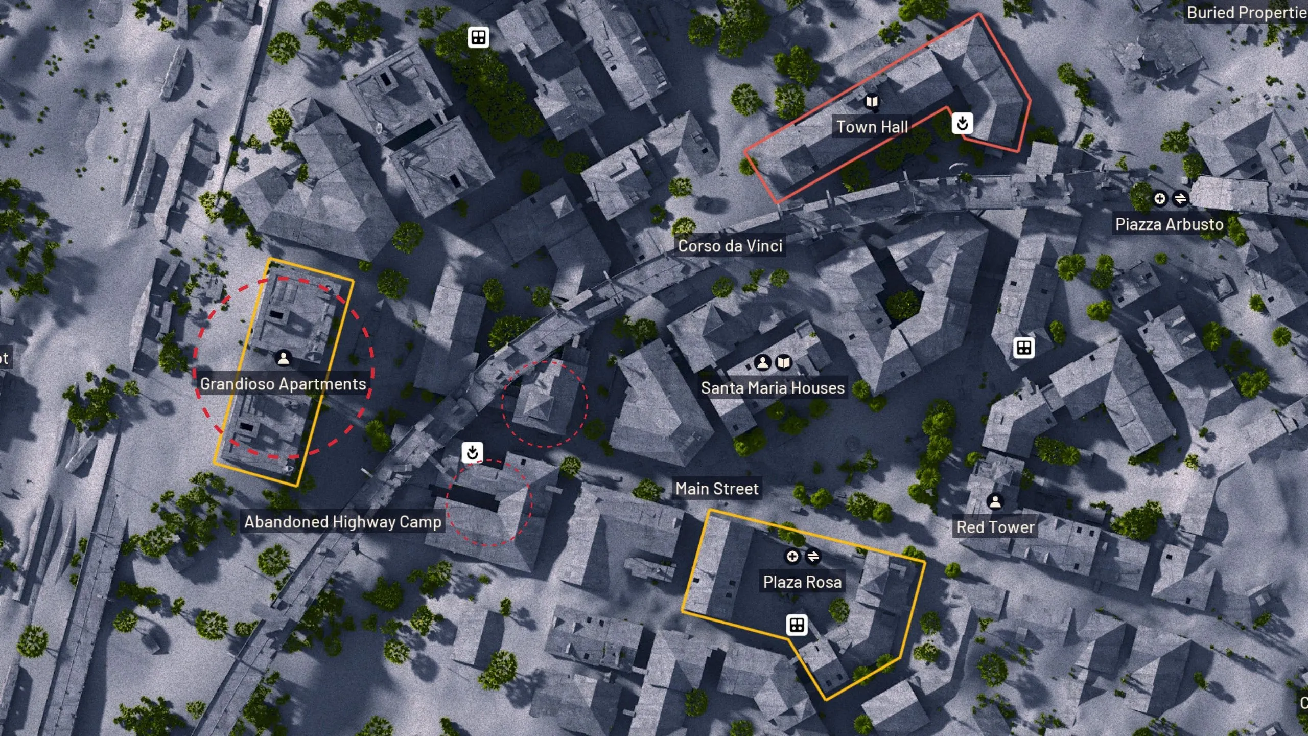 Карта Buried City