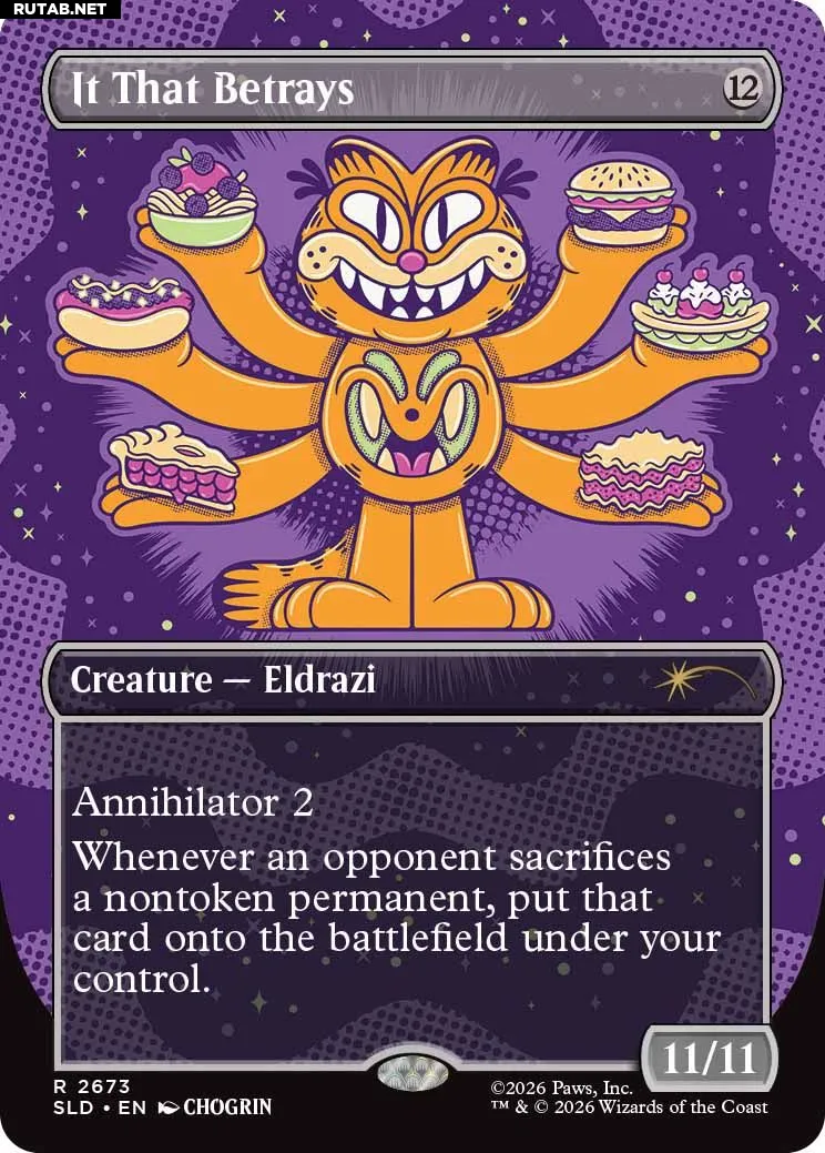 Гарфилд на карте Magic: The Gathering