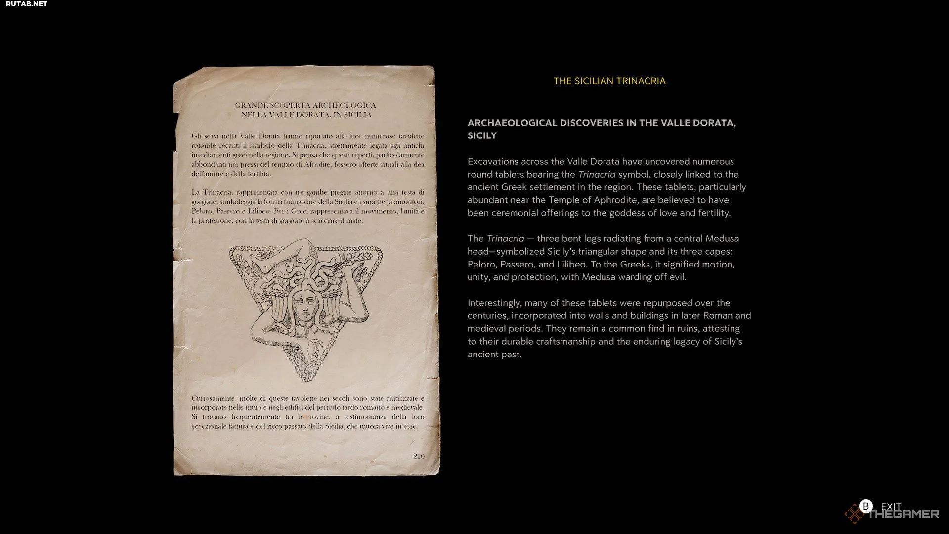 Записка о Сицилийской Тринакрии в Mafia: Историческая родина