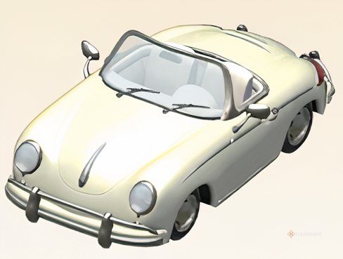 Белый кабриолет