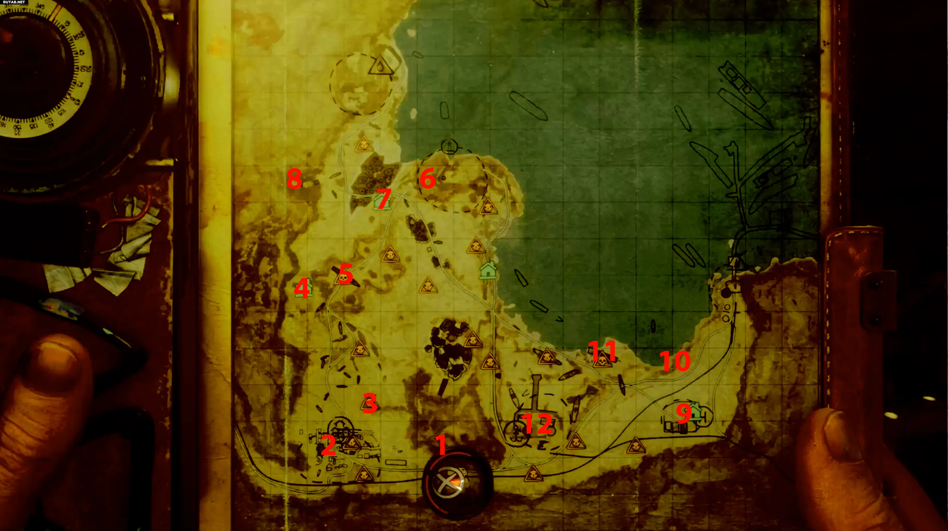 Карта Каспия в Metro Exodus