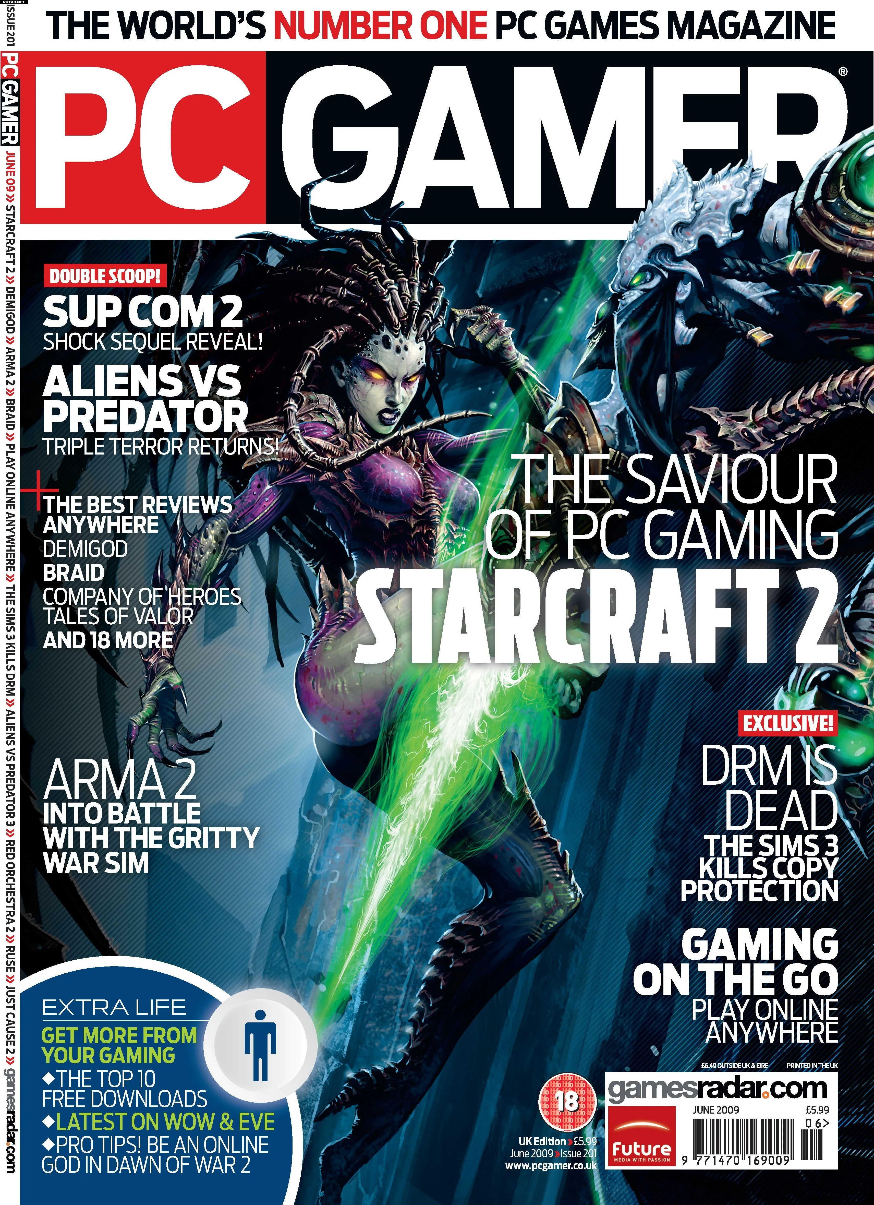 Обложка PC Gamer #201 (UK, 2009)