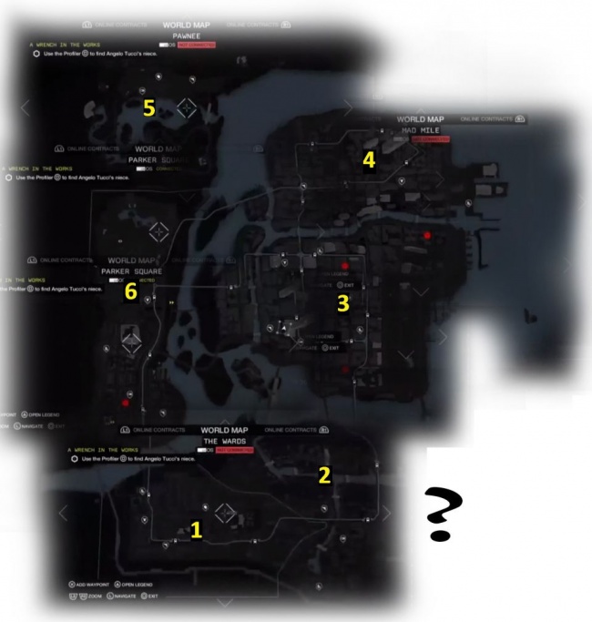 Карта Watch Dogs