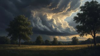 Три смерча одновременно наблюдали над Ладожским озером