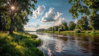 Температура воды в Волге снизилась, но купаться все еще комфортно