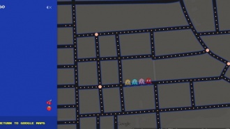 В Google Maps можно включить режим Pac-Man