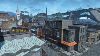 Руины Квинси | Fallout 4 | Карта