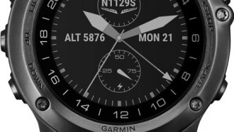 Часы для авиаторов Garmin D2 Bravo Titanium следят за физической активностью владельца, а экран имеет сапфировую защиту