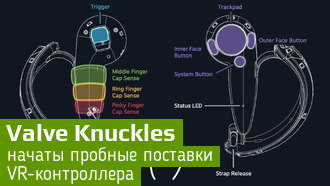 Valve Knuckles: Valve продемонстрировала прототип VR-контроллера