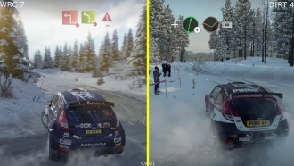 WRC 7 vs DIRT 4 PS4 Pro / Сравнение графики