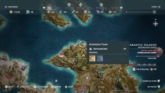 Острова Абантис - Гробницы