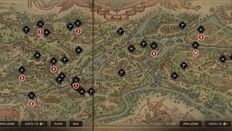 Карта сокровищ Лирии | Гайд Кровная вражда: Ведьмак. Истории