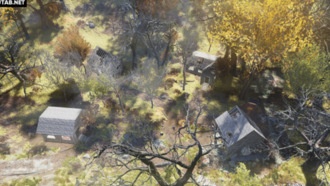 Карта Альпийские речные домики | Регион Лес - Зона A