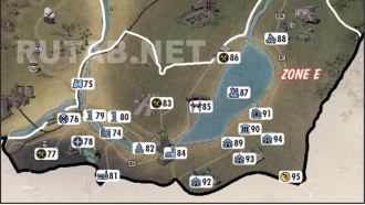 Карта региона Лес | Зона E - Главные локации