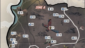 Карта региона Шлаковая бездна | Зона A - Главные локации