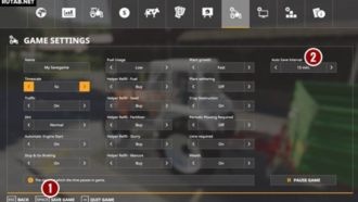 Как сохранить игру в Farming Simulator 19