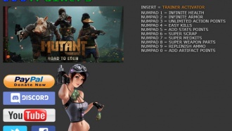 Коды и трейнеры Mutant Year Zero: Road To Eden