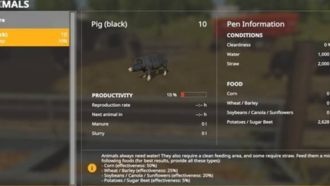 Разведение свиней в Farming Simulator 19