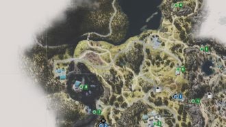 Карта важных мест в Days Gone (Айрон-Бьютт)