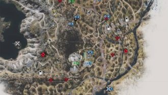 Карта важных мест в Days Gone (Хайвэй 97)